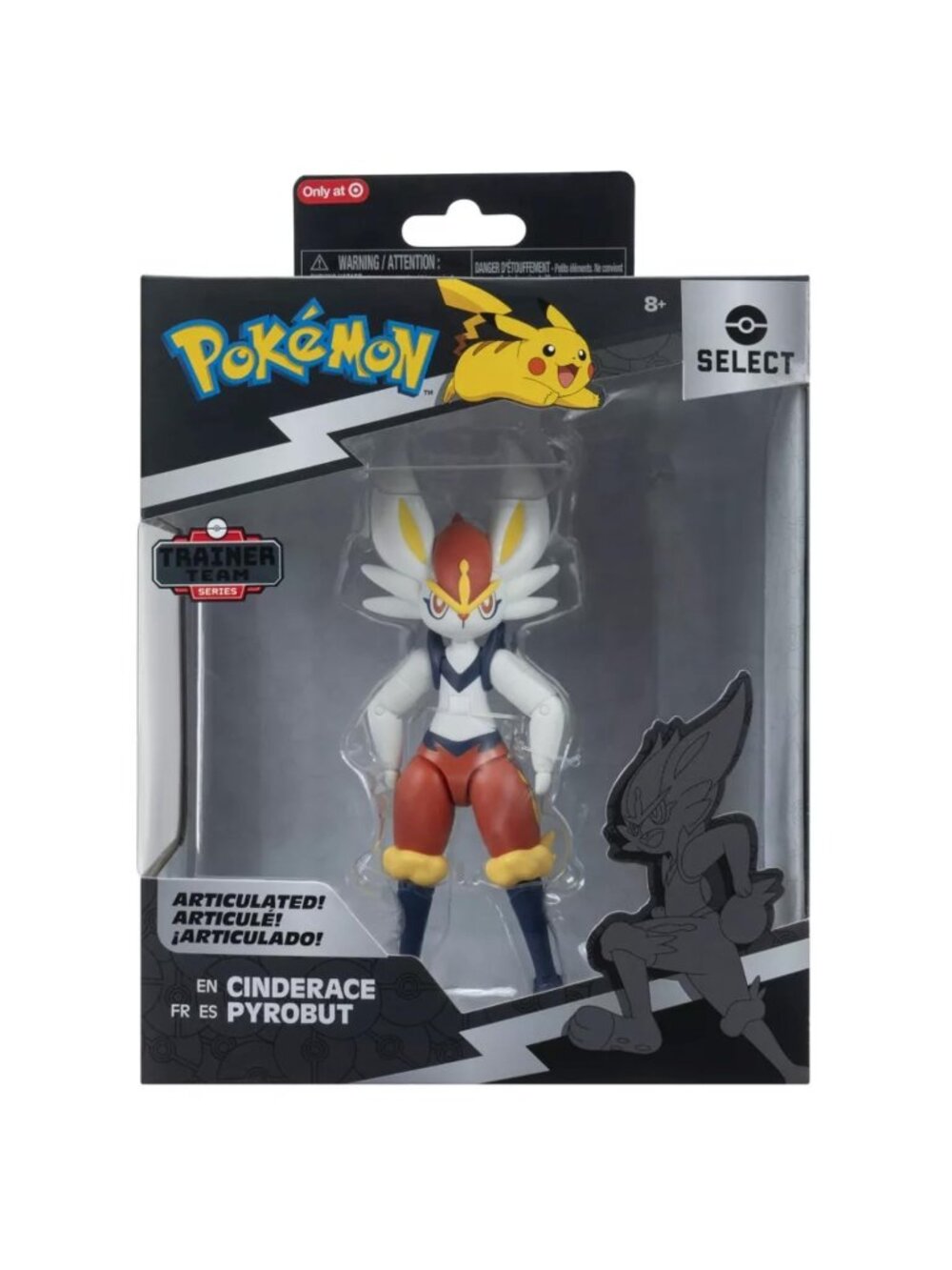 Pokemon Select Cinderace - 6-Inch Figure 15 Plus Points Super-Articulated